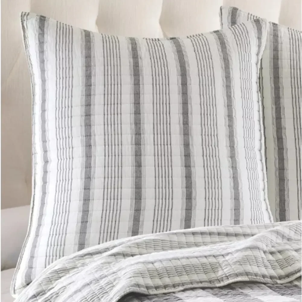 Camden Grey Euro Sham - Set of 2 - Levtex Home